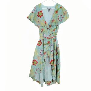 Modcloth Cotton Floral Wrap Dress XL